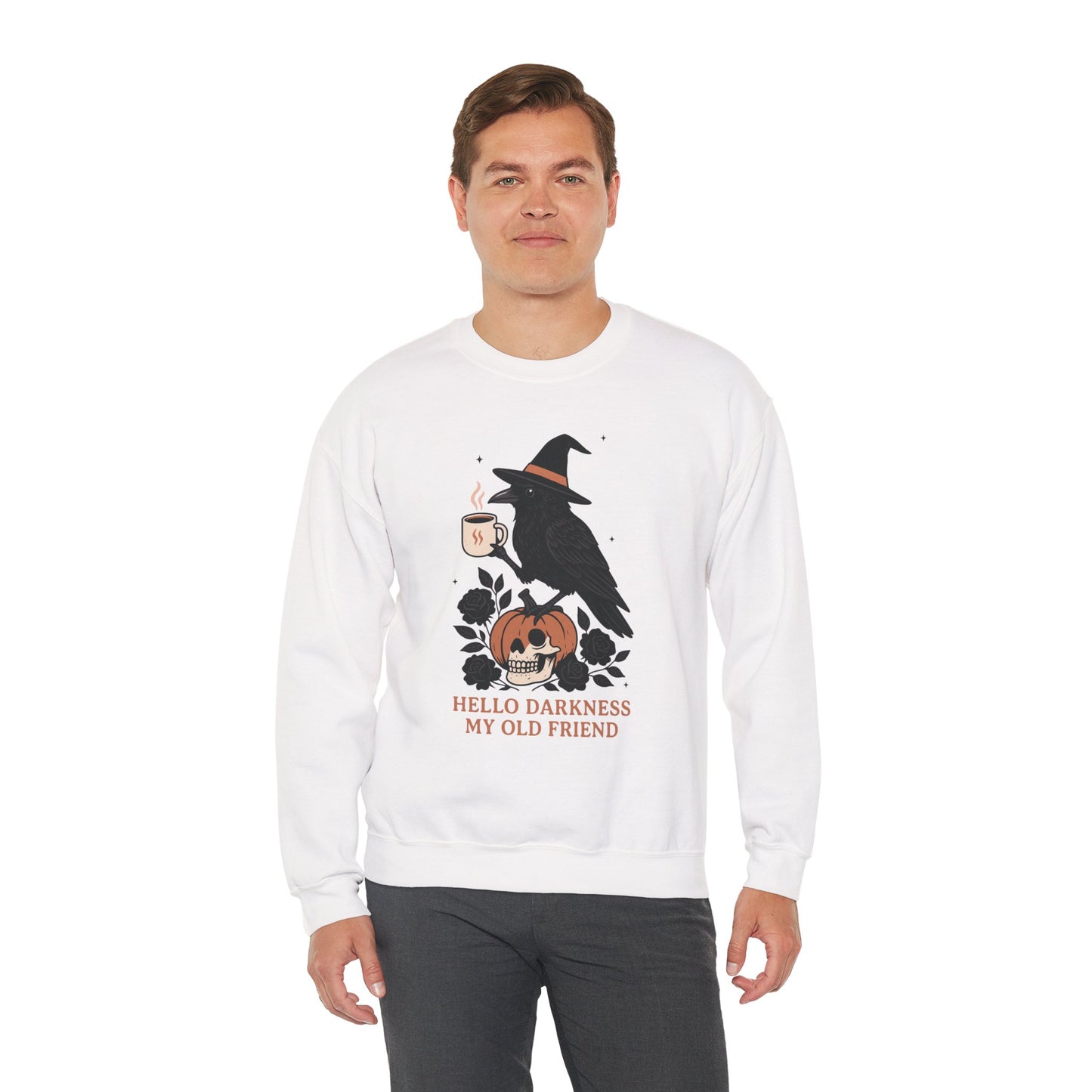 Hello Darkness My Old Friend Unisex Heavy Blend Crewneck Sweatshirt