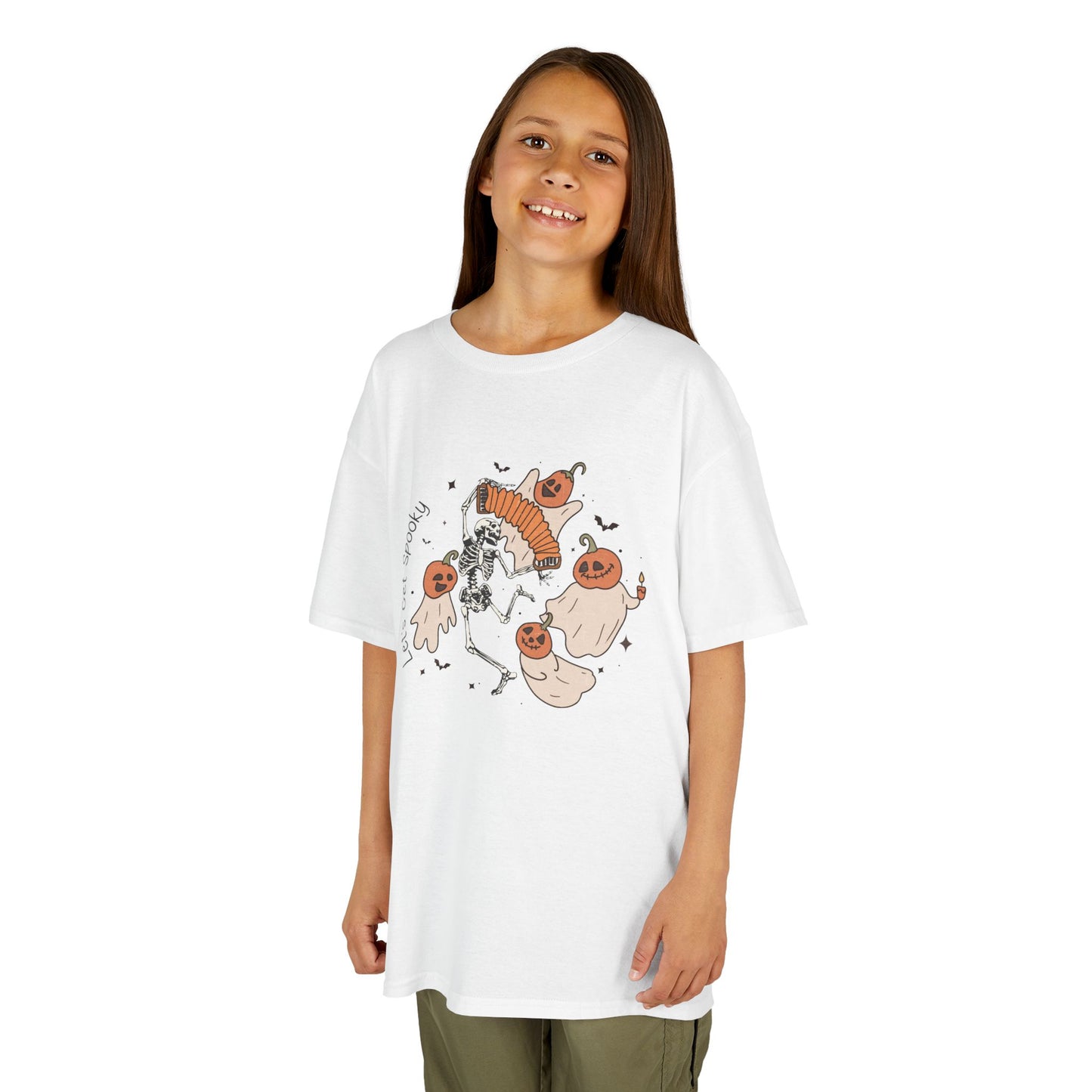 Lets Get Spooky Kids Heavy Cotton T-Shirt