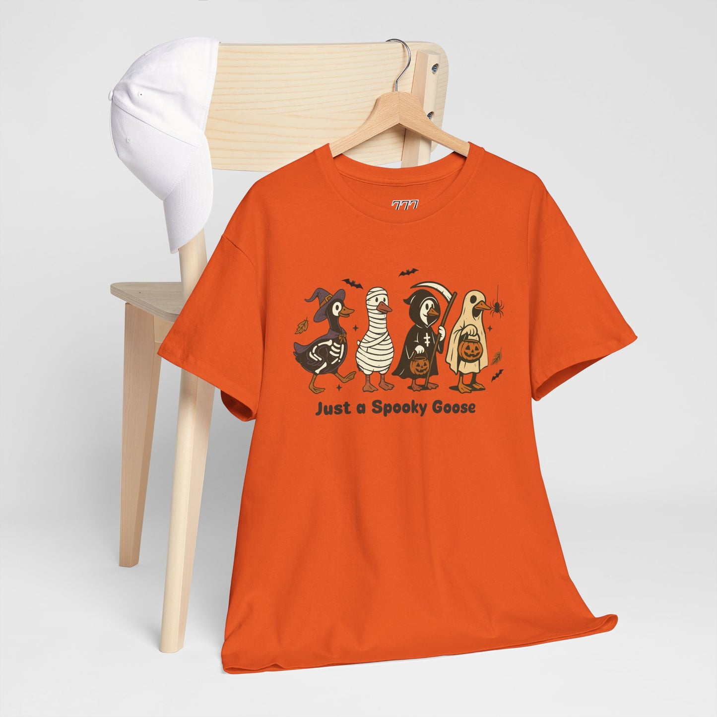 Just A Spooky Goose Unisex Heavy Cotton T-Shirt