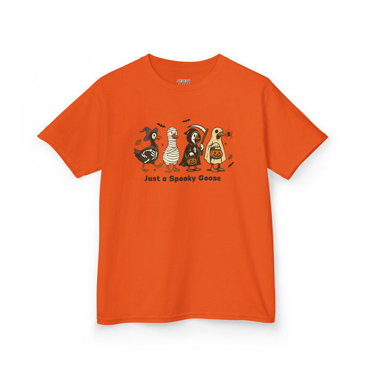 Just A Spooky Goose Kids Heavy Cotton T-Shirt