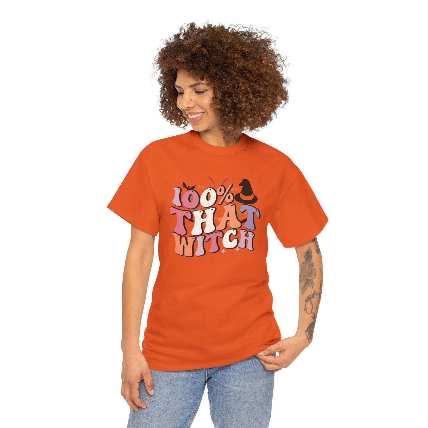 100% That Witch Women's Heavy Cotton T-Shirt