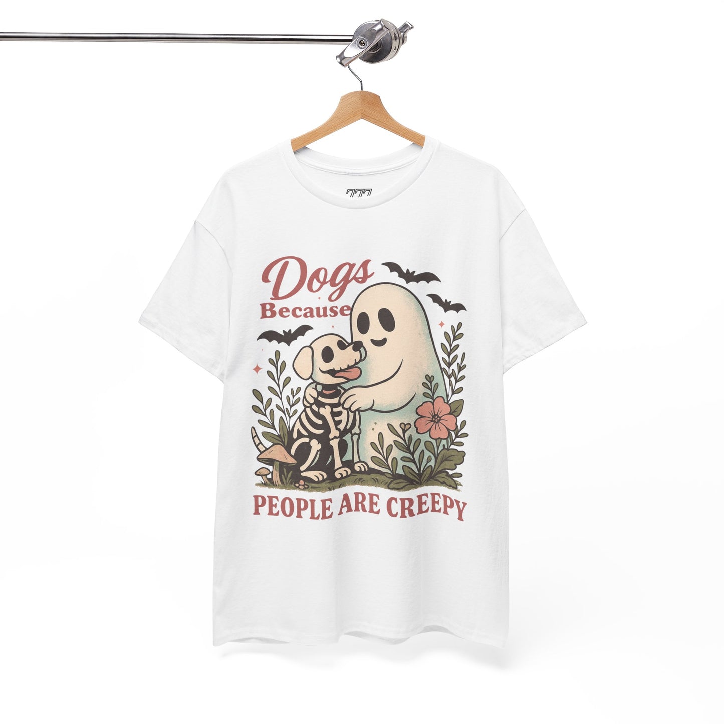 Dogs Because People Are Creepy Unisex Heavy Cotton T-Shirt