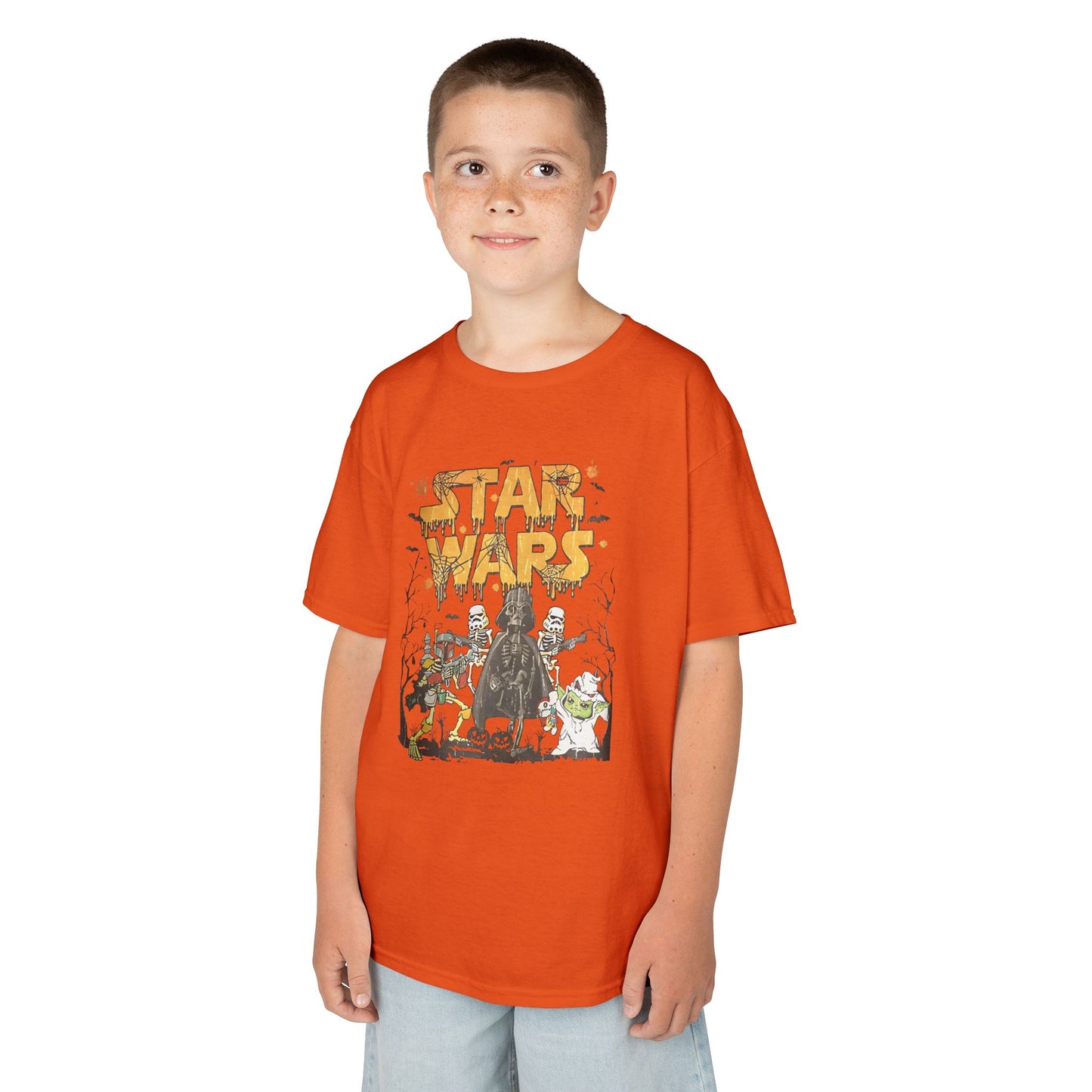 Star Wars Halloween-Themed Kids Heavy Cotton T-Shirt