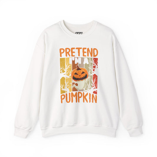 Pretend I'm A Pumpkin Unisex Heavy Blend Crewneck Sweatshirt