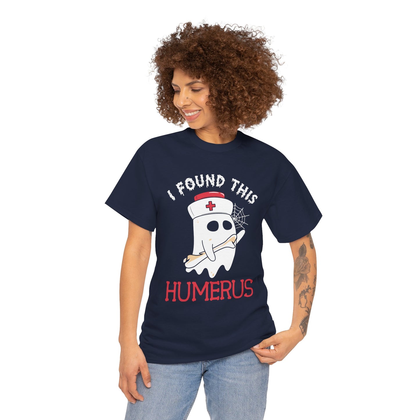 I Found This Humerus Unisex Heavy Cotton T-Shirt