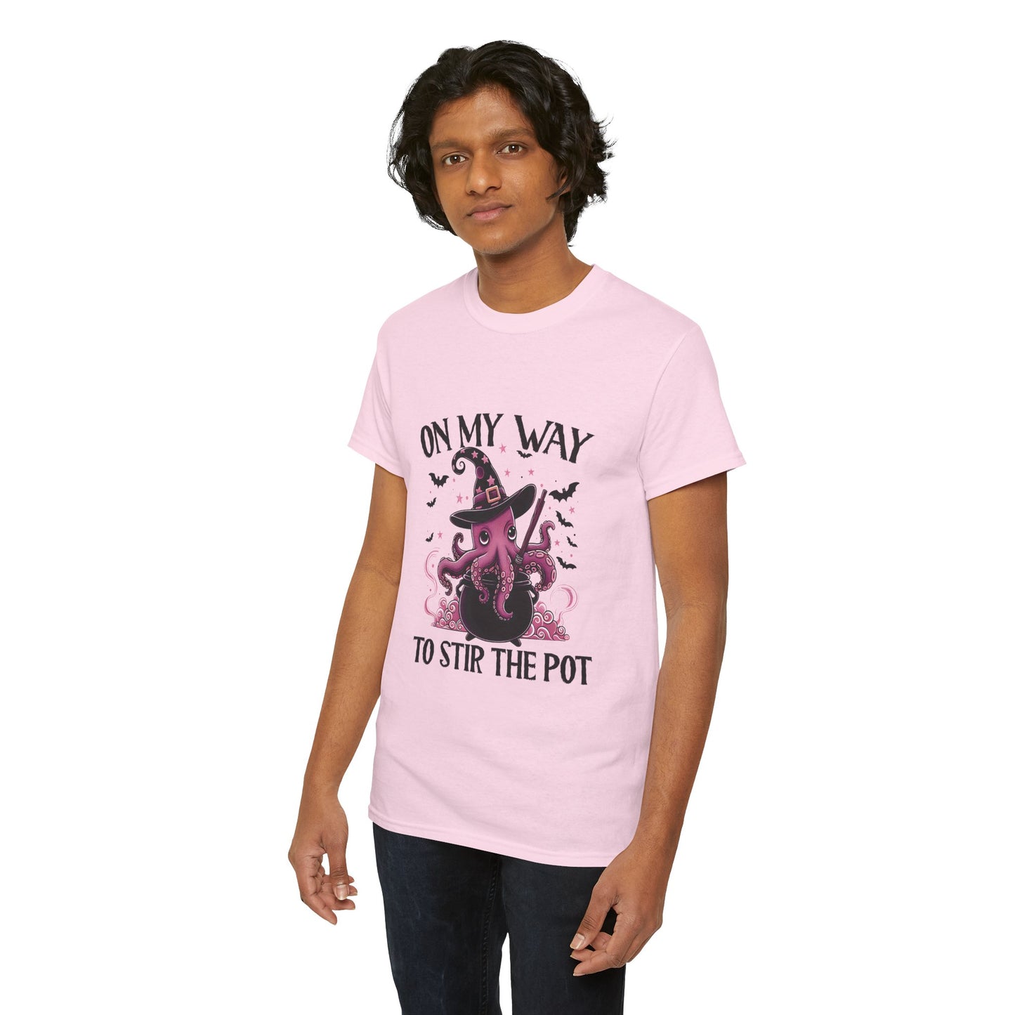 On My Way To Stir The Pot Unisex Heavy Cotton T-Shirt