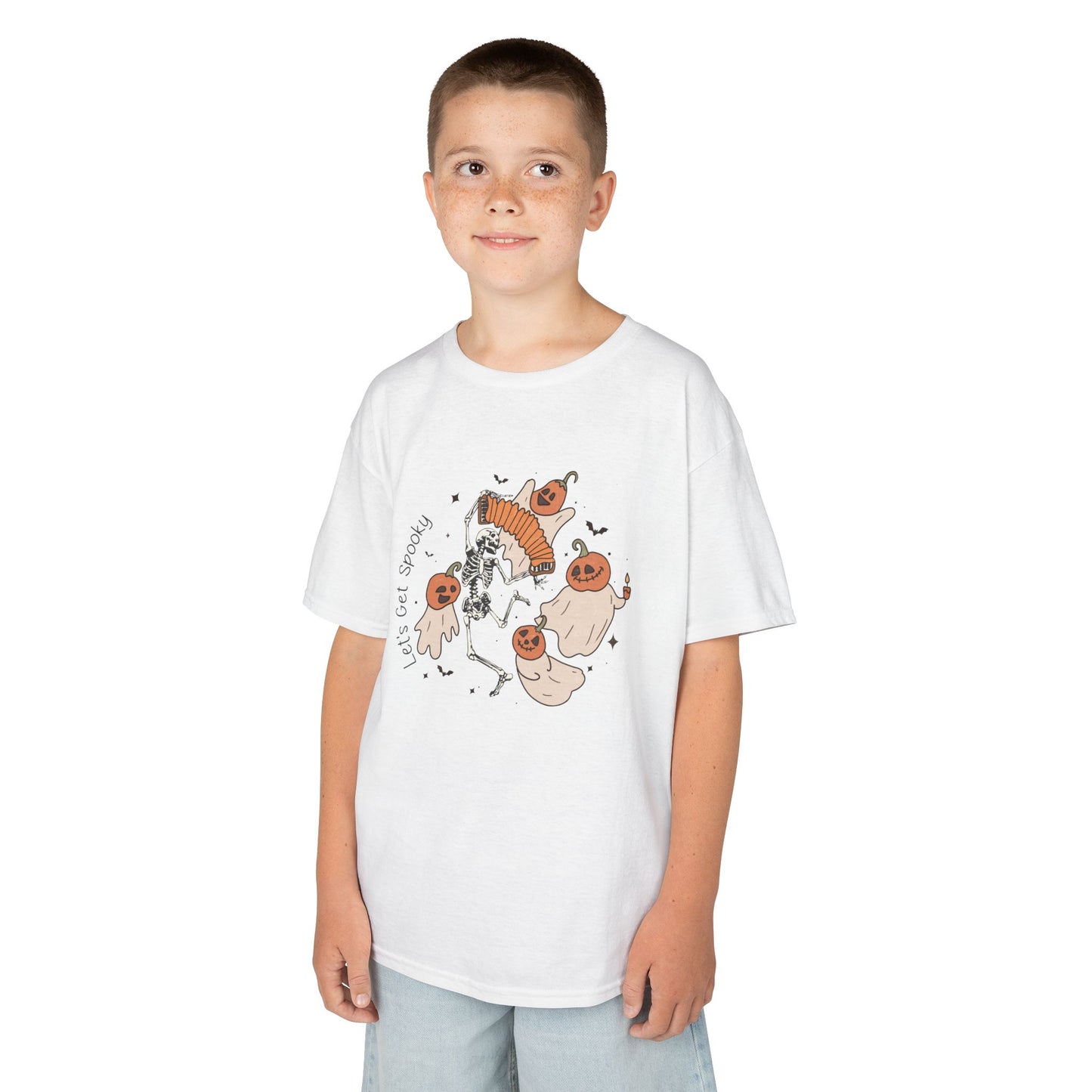 Lets Get Spooky Kids Heavy Cotton T-Shirt