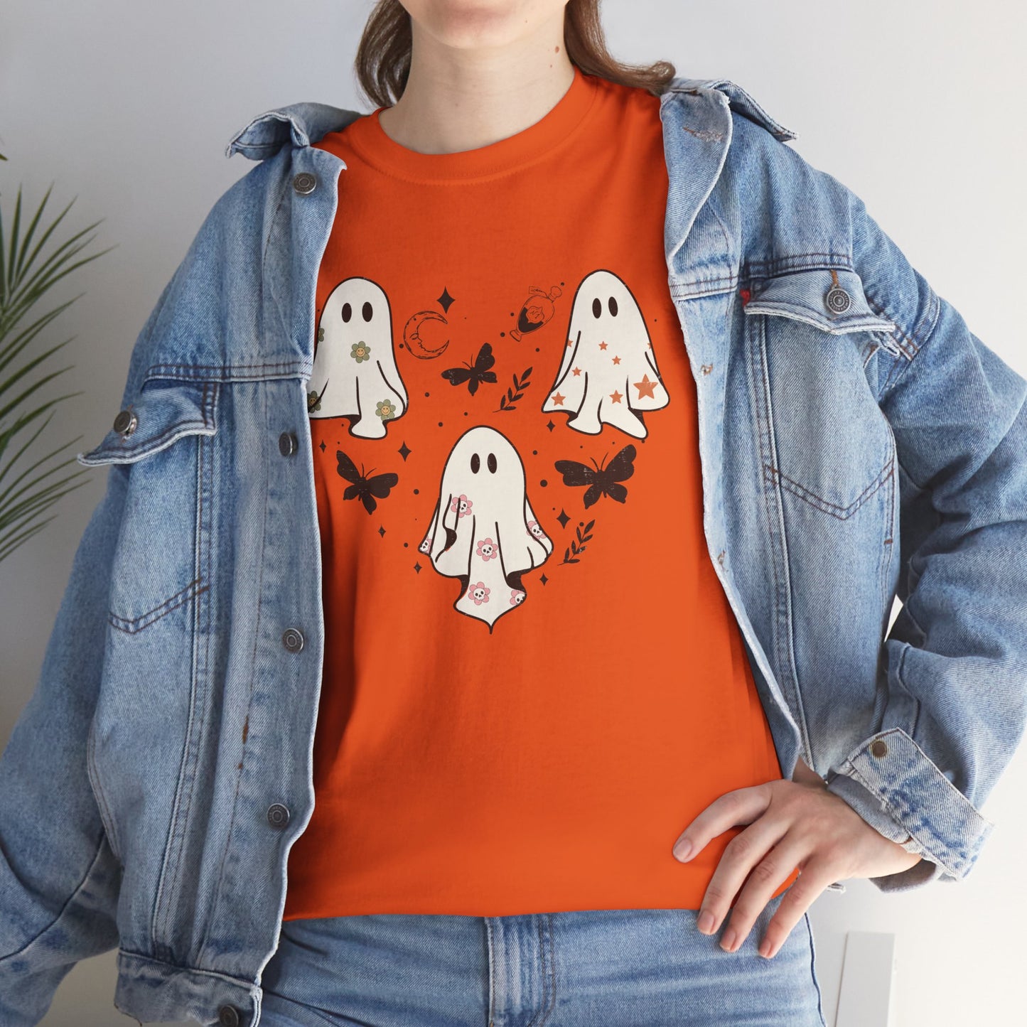 Little Ghost Heart Heavy Cotton T-Shirt
