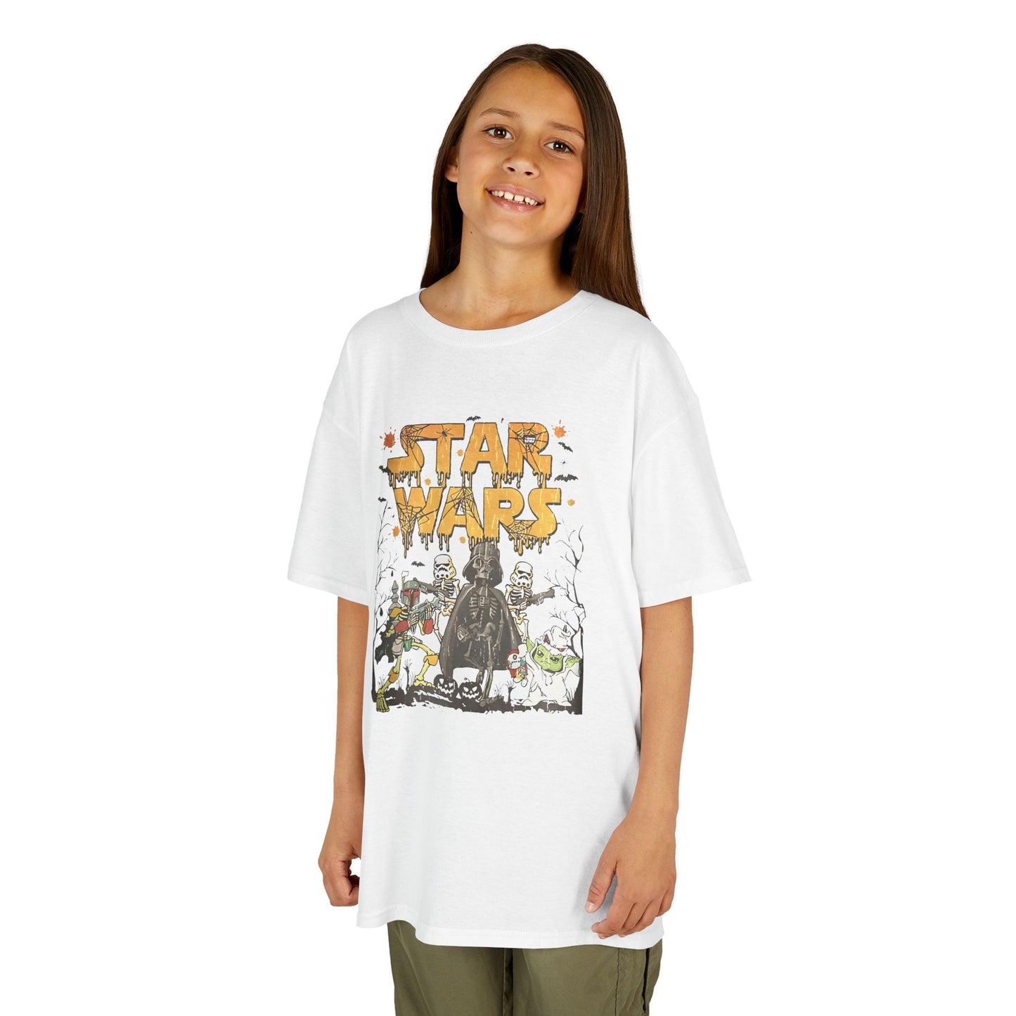 Star Wars Halloween-Themed Kids Heavy Cotton T-Shirt