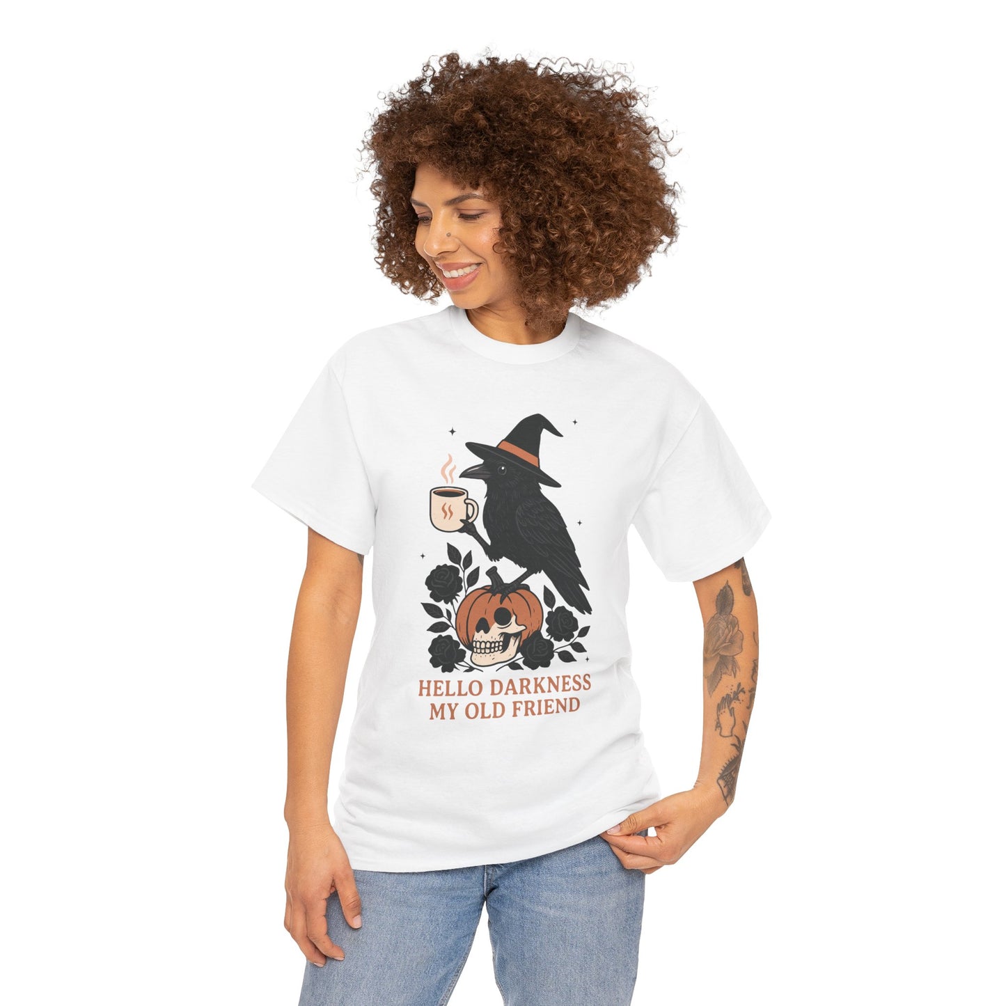 Hello Darkness My Old Friend Unisex Heavy Cotton T-Shirt