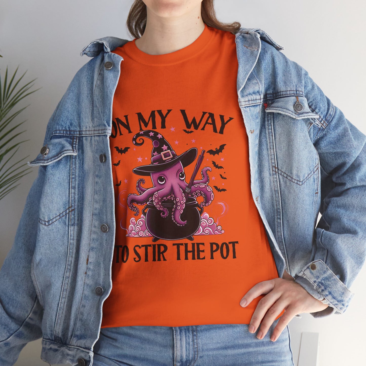 On My Way To Stir The Pot Unisex Heavy Cotton T-Shirt