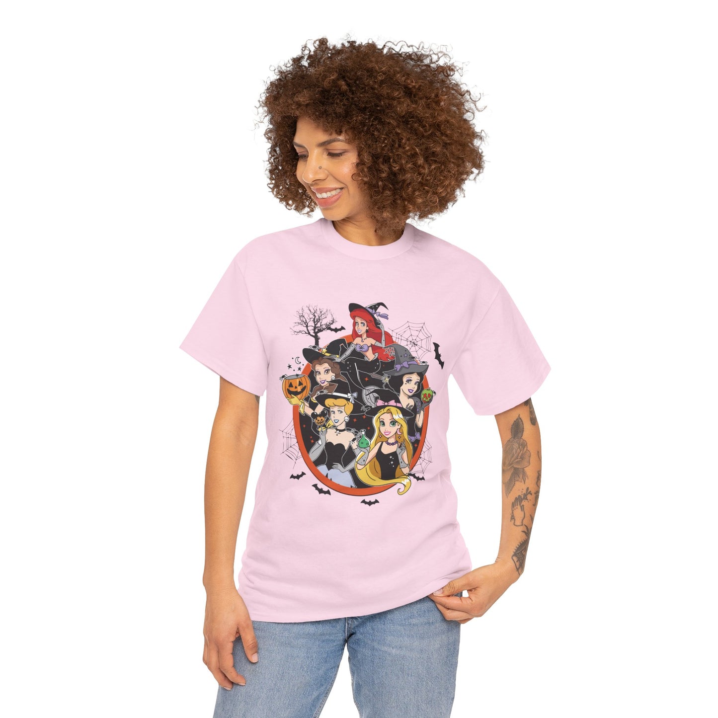 Princess Halloween-Themed Unisex Heavy Cotton T-Shirt
