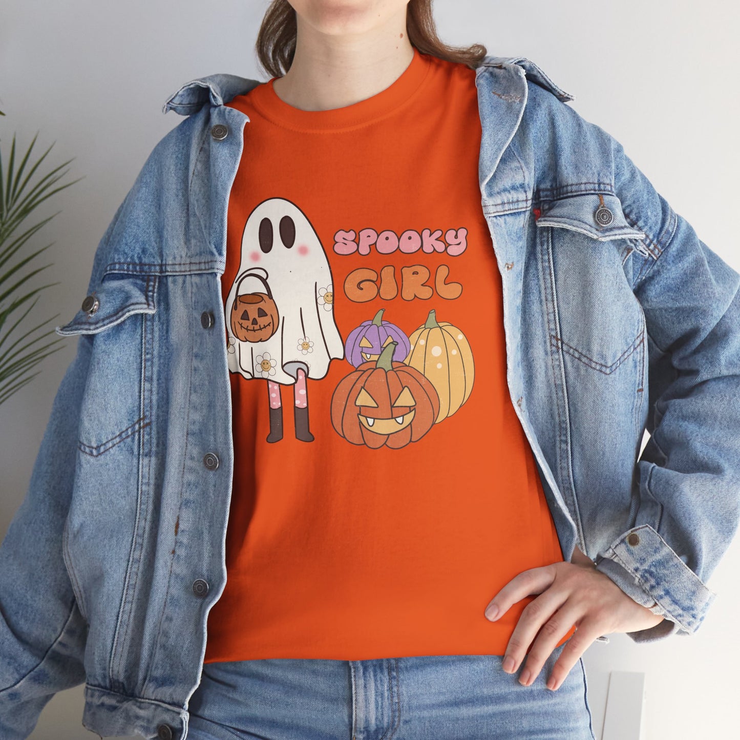 Spooky Girl Women's Heavy Cotton T-Shirt
