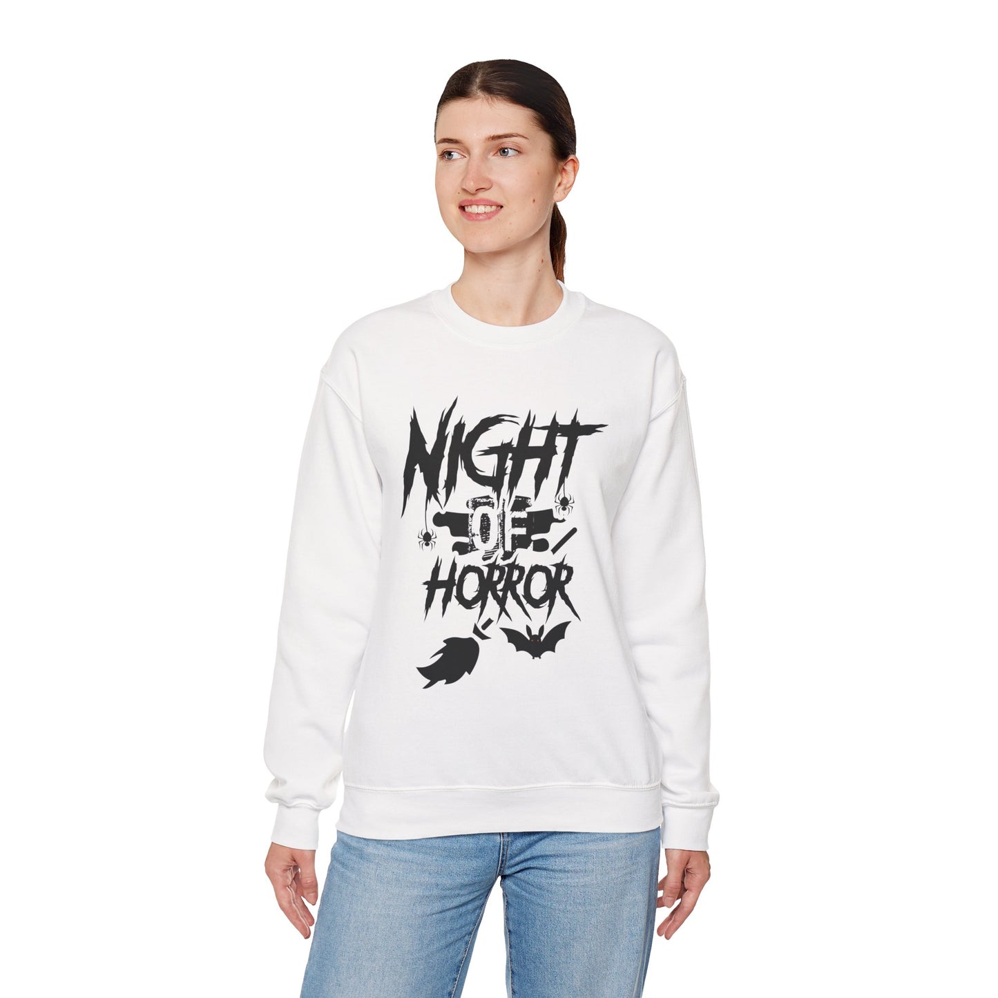 Night Of Horror Unisex Heavy Blend Crewneck Sweatshirt