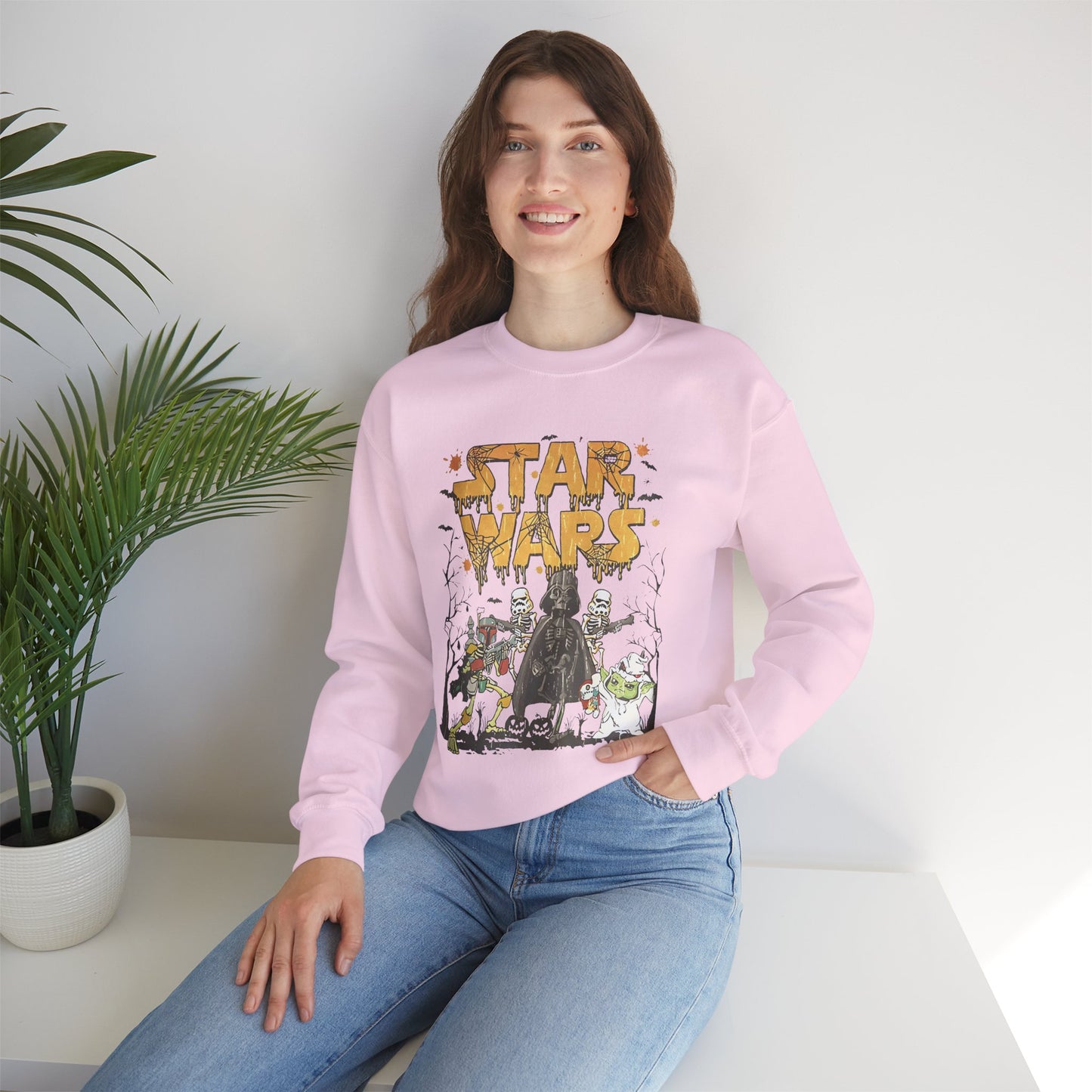 Star Wars Halloween-Themed Unisex Heavy Blend Crewneck Sweatshirt