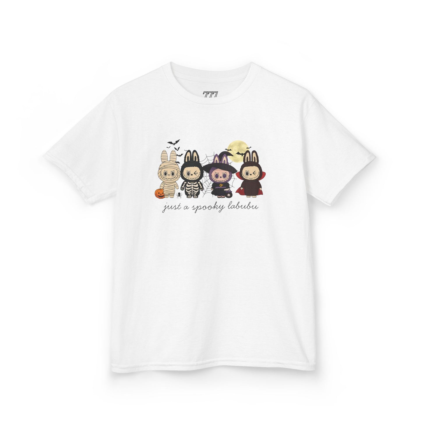 Just A Spooky Labubu Kids Heavy Cotton T-Shirt
