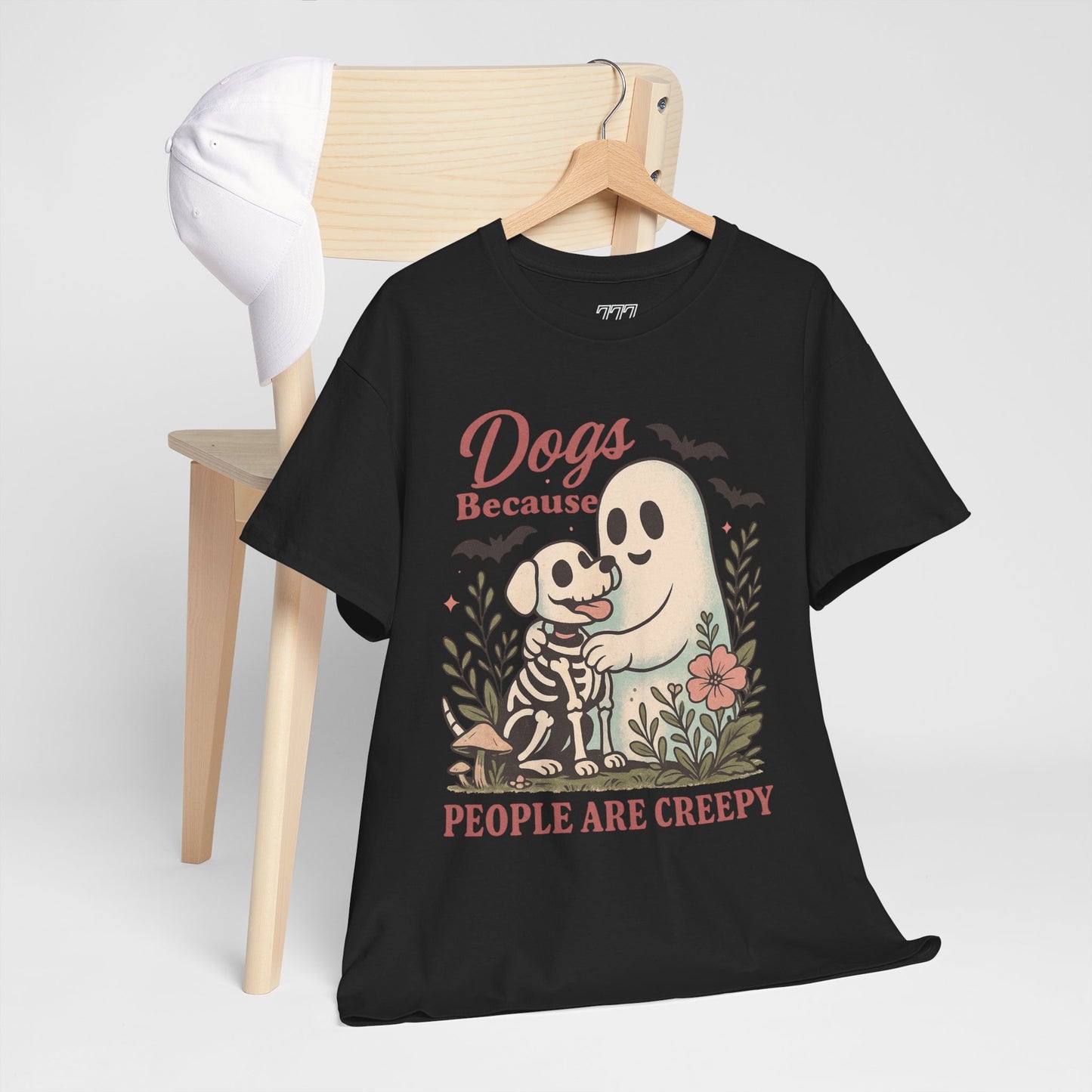 Dogs Because People Are Creepy Unisex Heavy Cotton T-Shirt