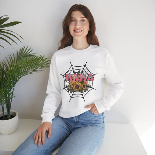Mama Spooky Women's Heavy Blend Crewneck Sweatshirt