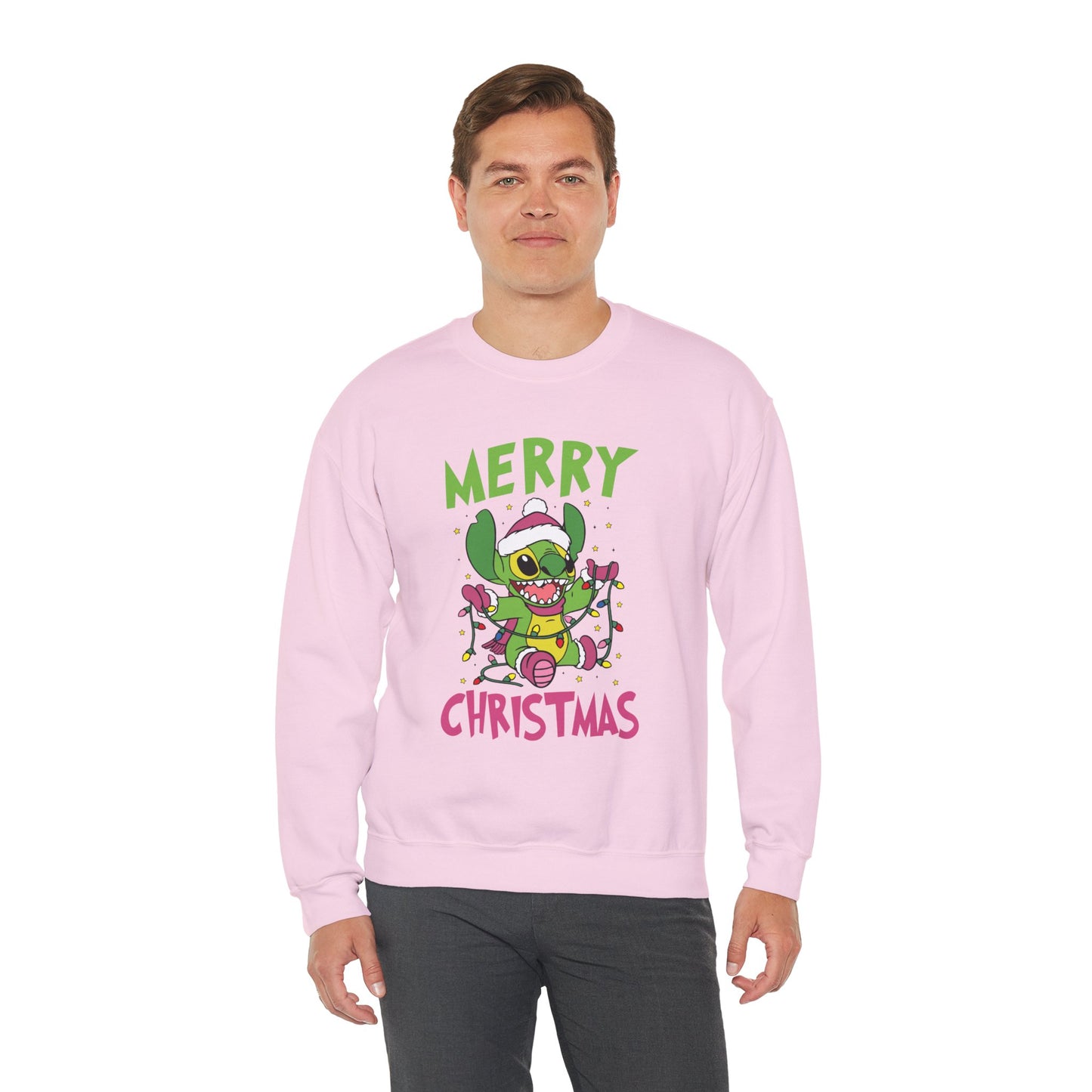 Stinch Merry Christmas Sweatshirt – Funny Holiday Alien Unisex Heavy Blend Crewneck