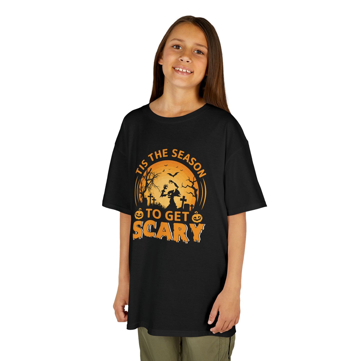 Tis The Season To Get Scary Kids Heavy Cotton T-Shirt