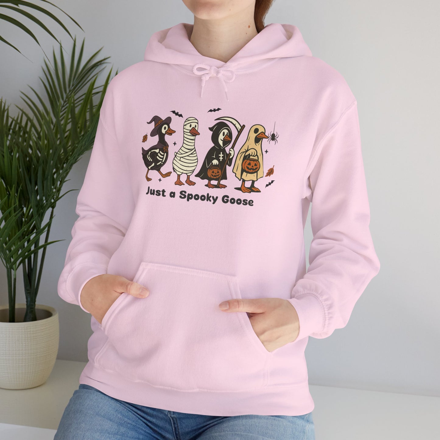 Just A Spooky Goose Unisex Heavy Blend Hoodie