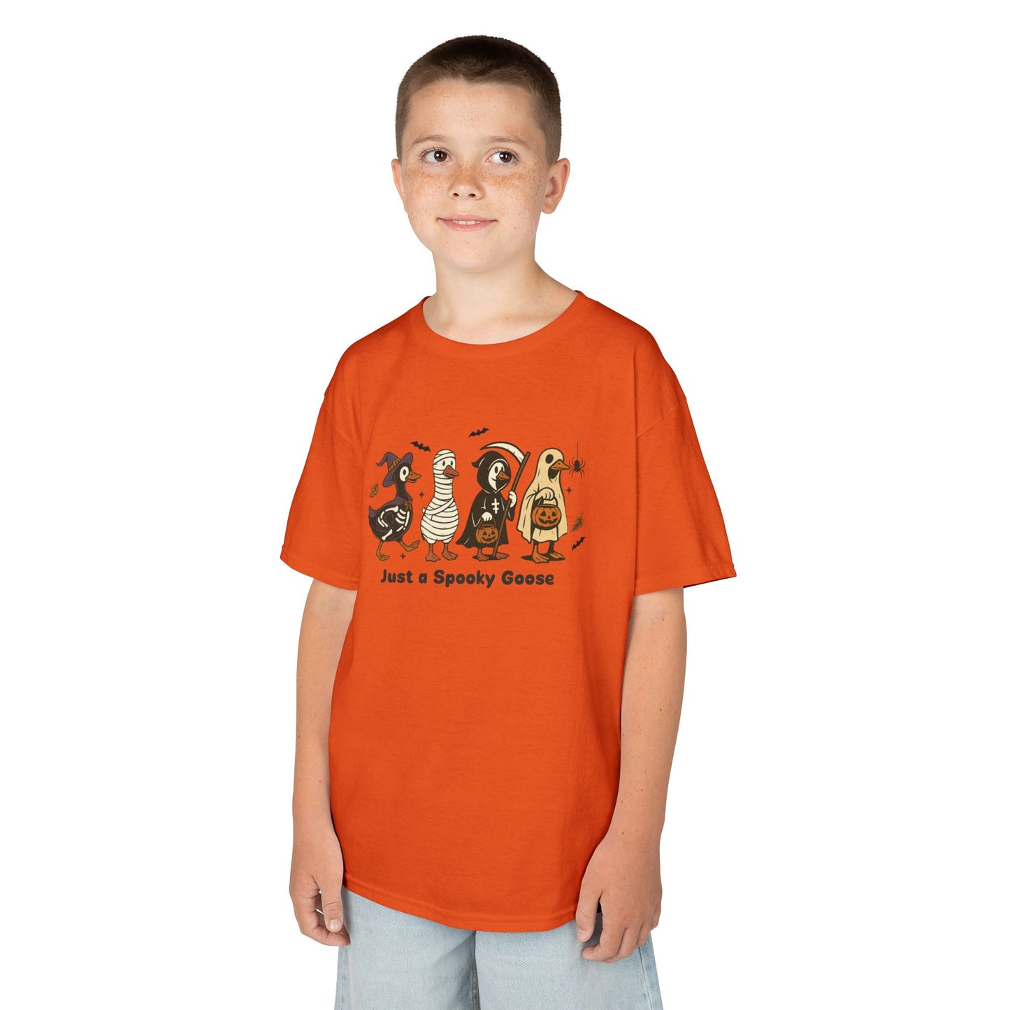 Just A Spooky Goose Kids Heavy Cotton T-Shirt