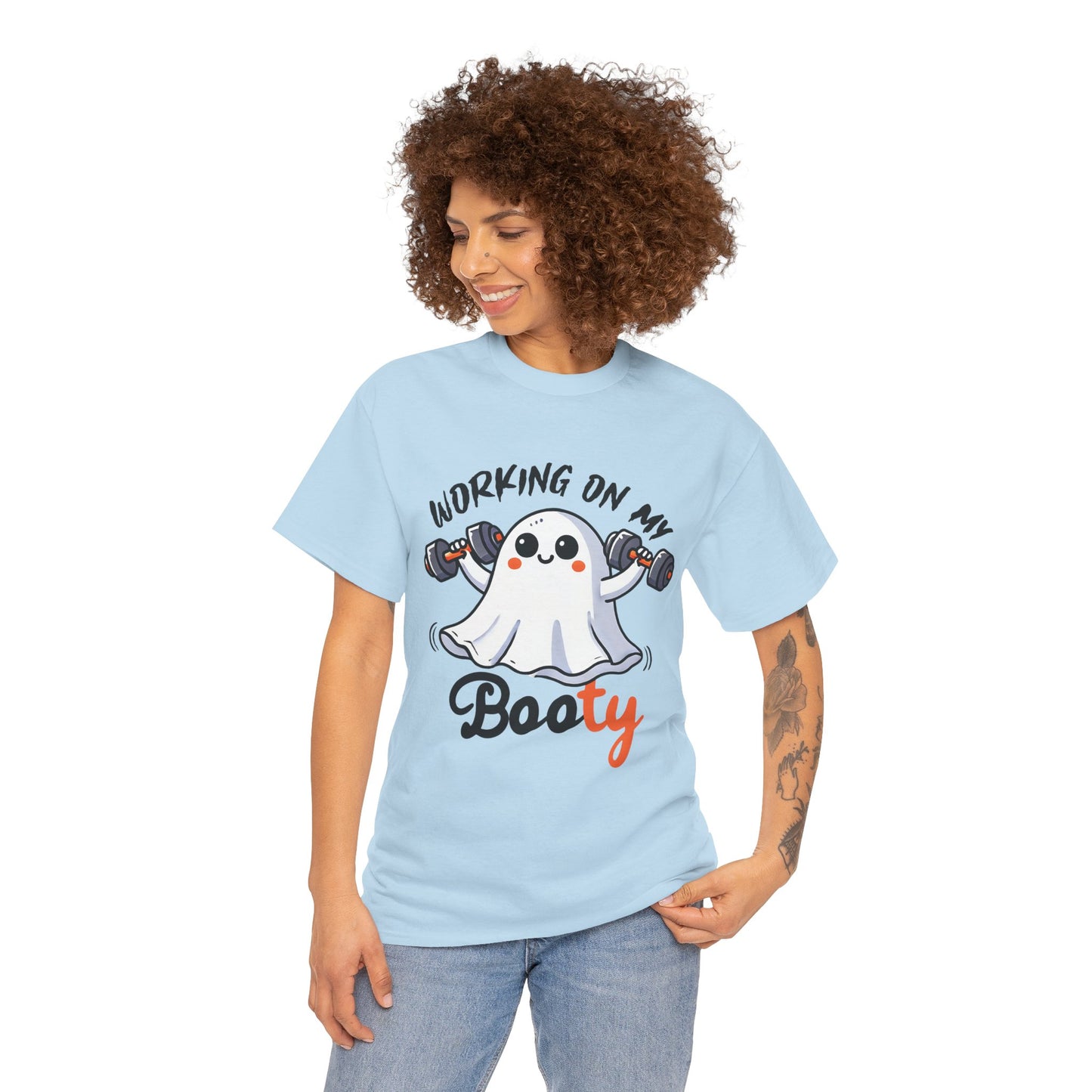 Working On My Booty Women's Heavy Cotton T-Shirt