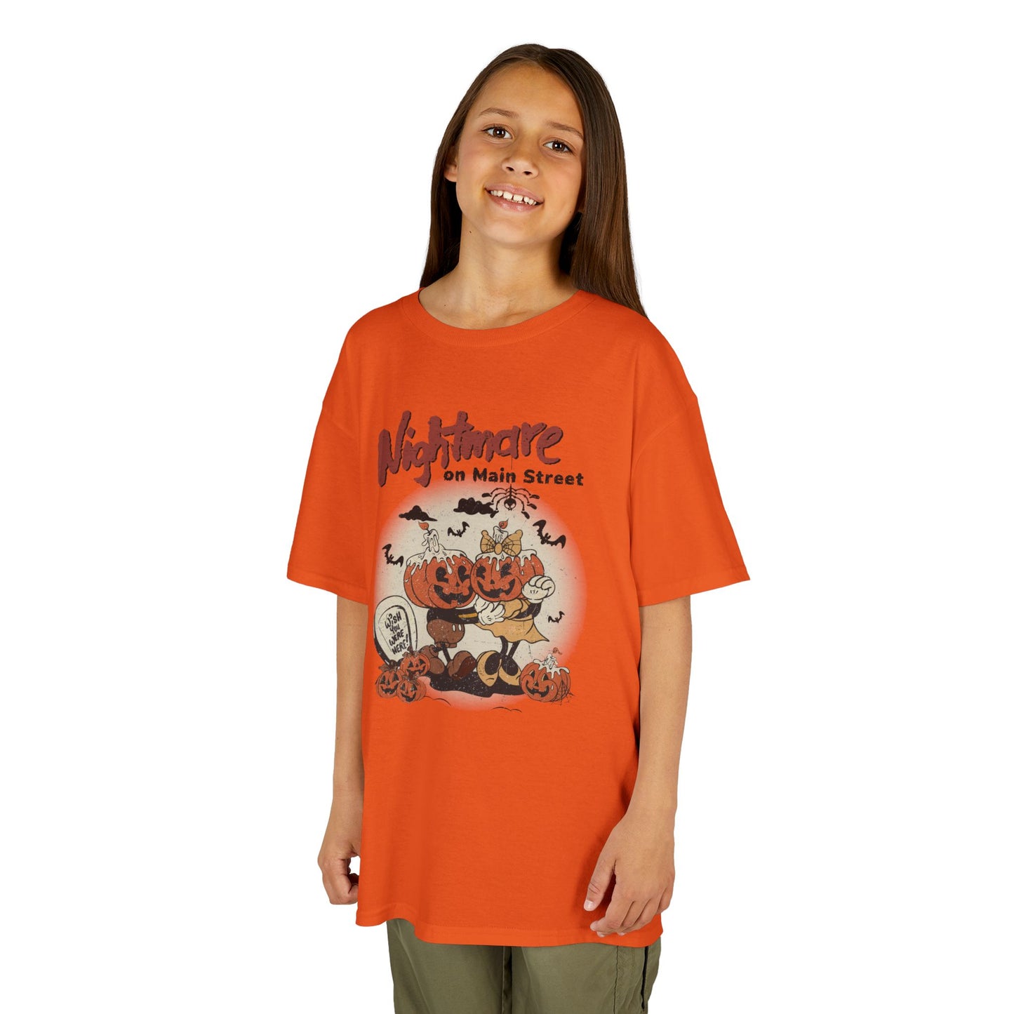 Nightmare On Main Street Kids Heavy Cotton T-Shirt