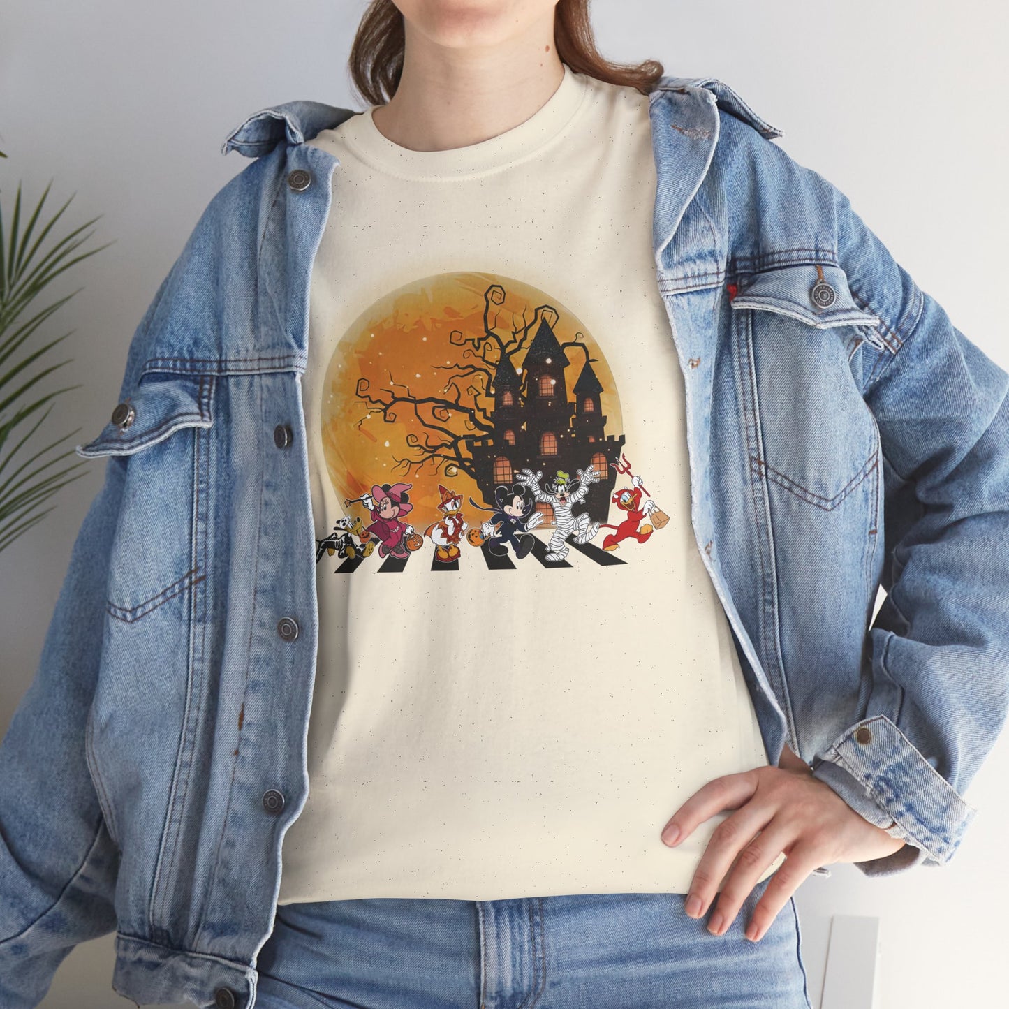 Haunted Crosswalk Unisex Heavy Cotton T-Shirt