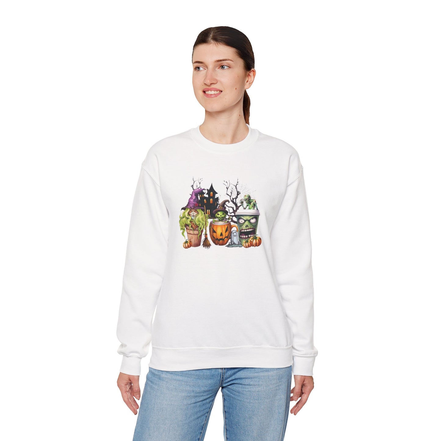 Pumpkins & Potions Unisex Heavy Blend Crewneck Sweatshirt