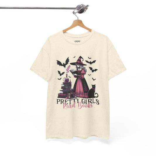 Pretty Girls Read Books Women's Heavy Cotton T-Shirt