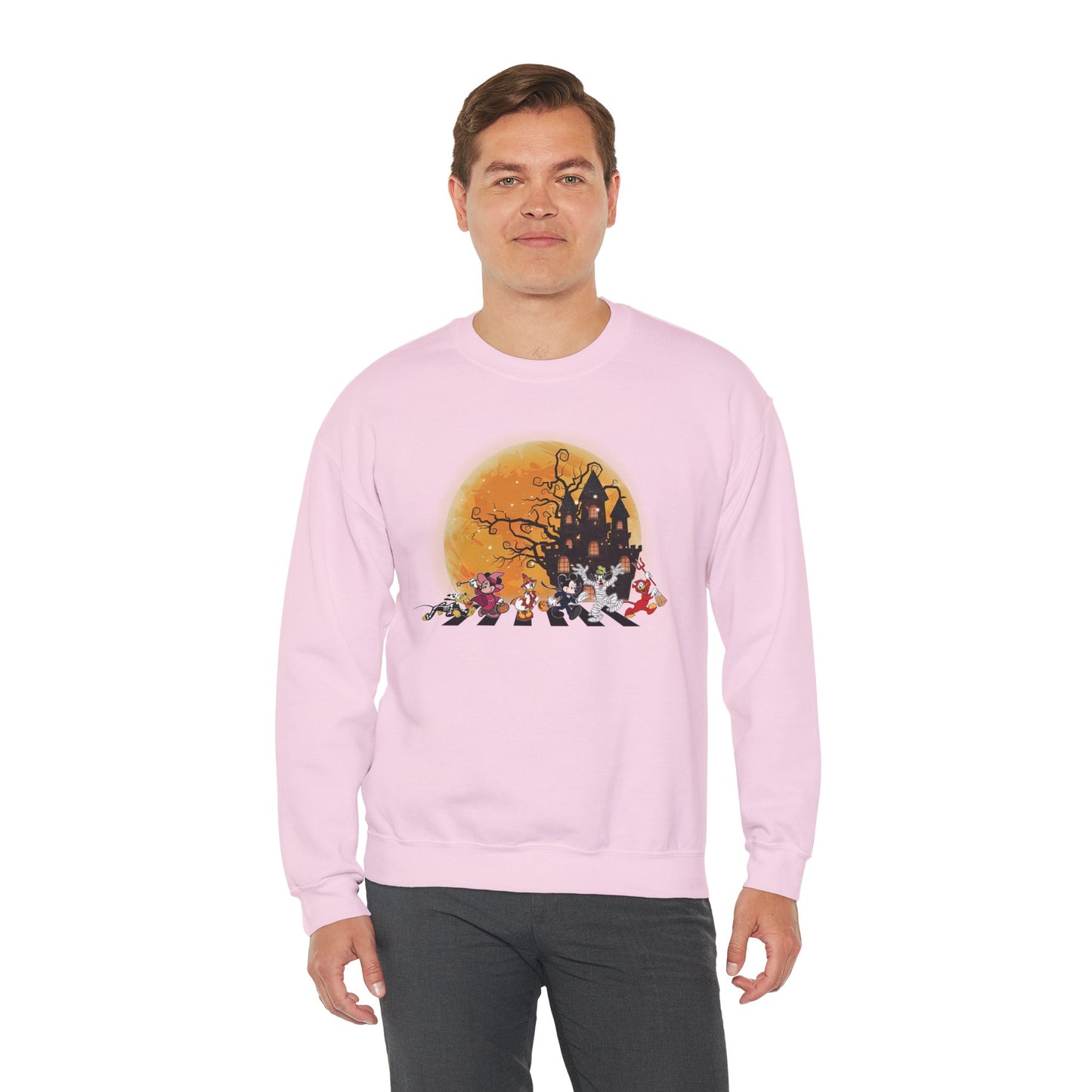 Haunted Crosswalk Unisex Heavy Blend Crewneck Sweatshirt