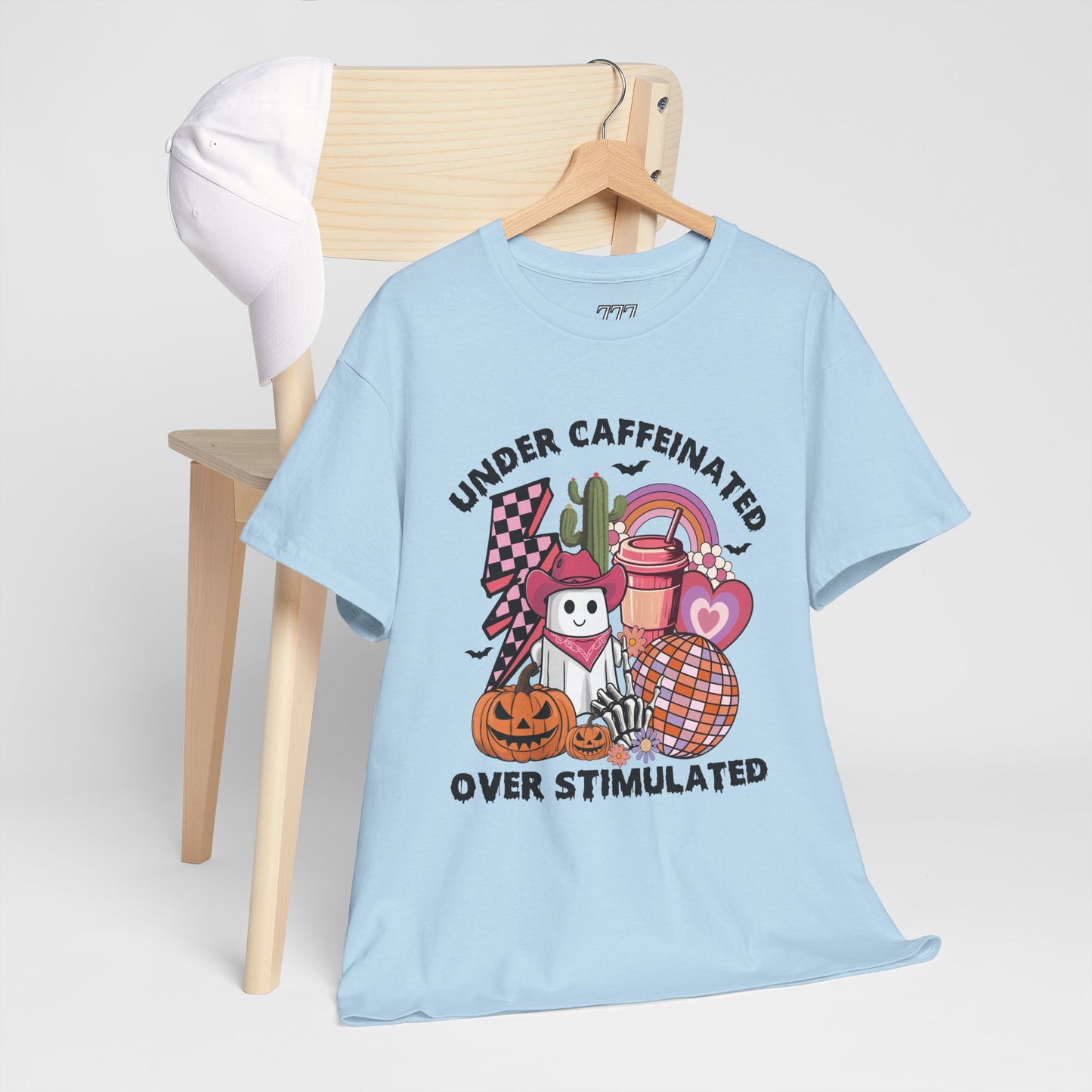 Under Caffeinated Over Stimulated Women's Heavy Cotton T-Shirt