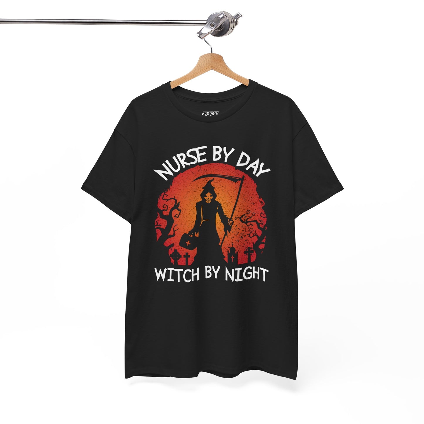 Nurse By Day Witch By Night Women's Heavy Cotton T-Shirt
