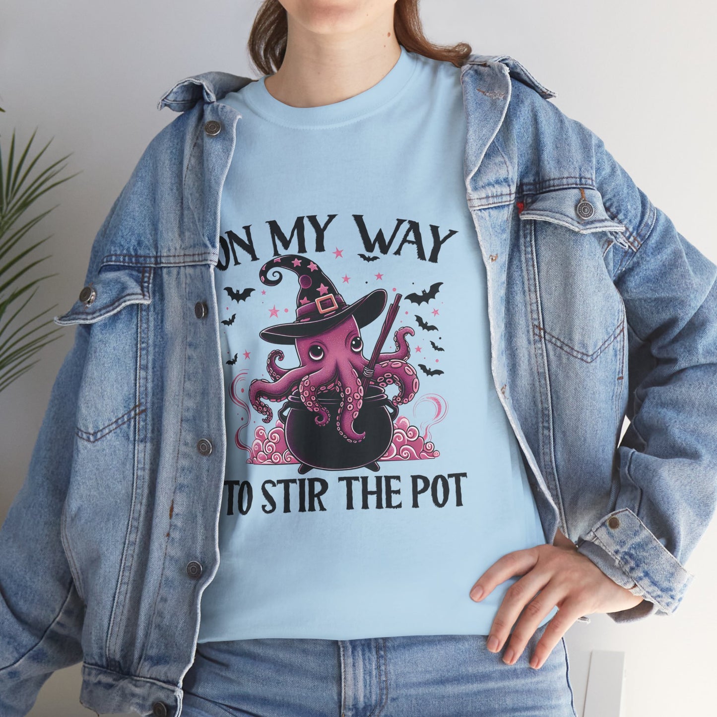 On My Way To Stir The Pot Unisex Heavy Cotton T-Shirt