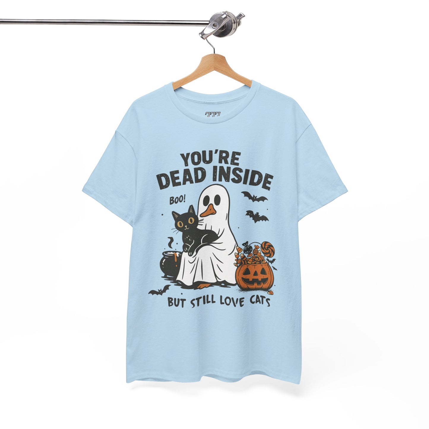 You're Dead Inside But Still Love Cats Unisex Heavy Cotton T-Shirt