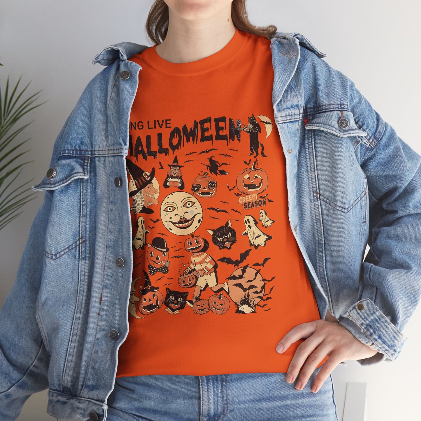 Long Live Halloween Unisex Heavy Cotton T-Shirt