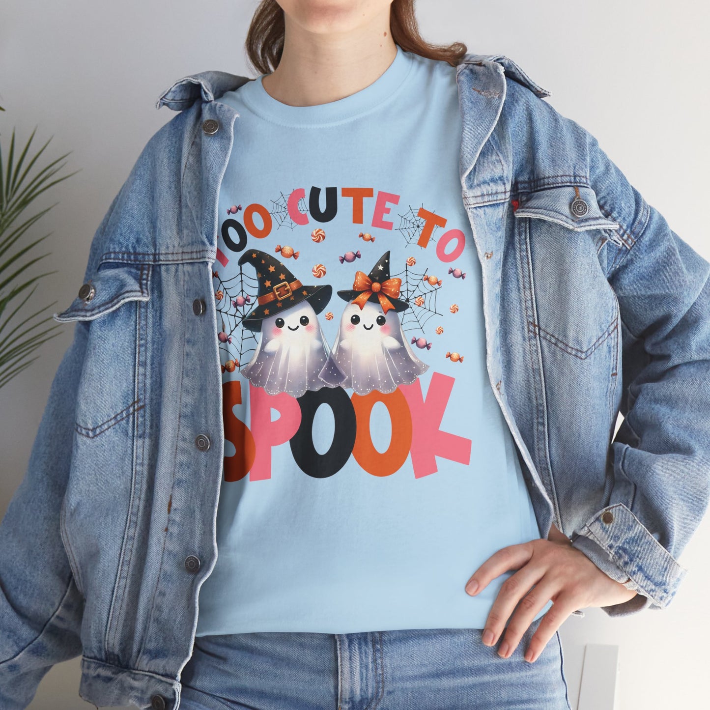 Too Cute To Spook Women's Heavy Cotton T-Shirt