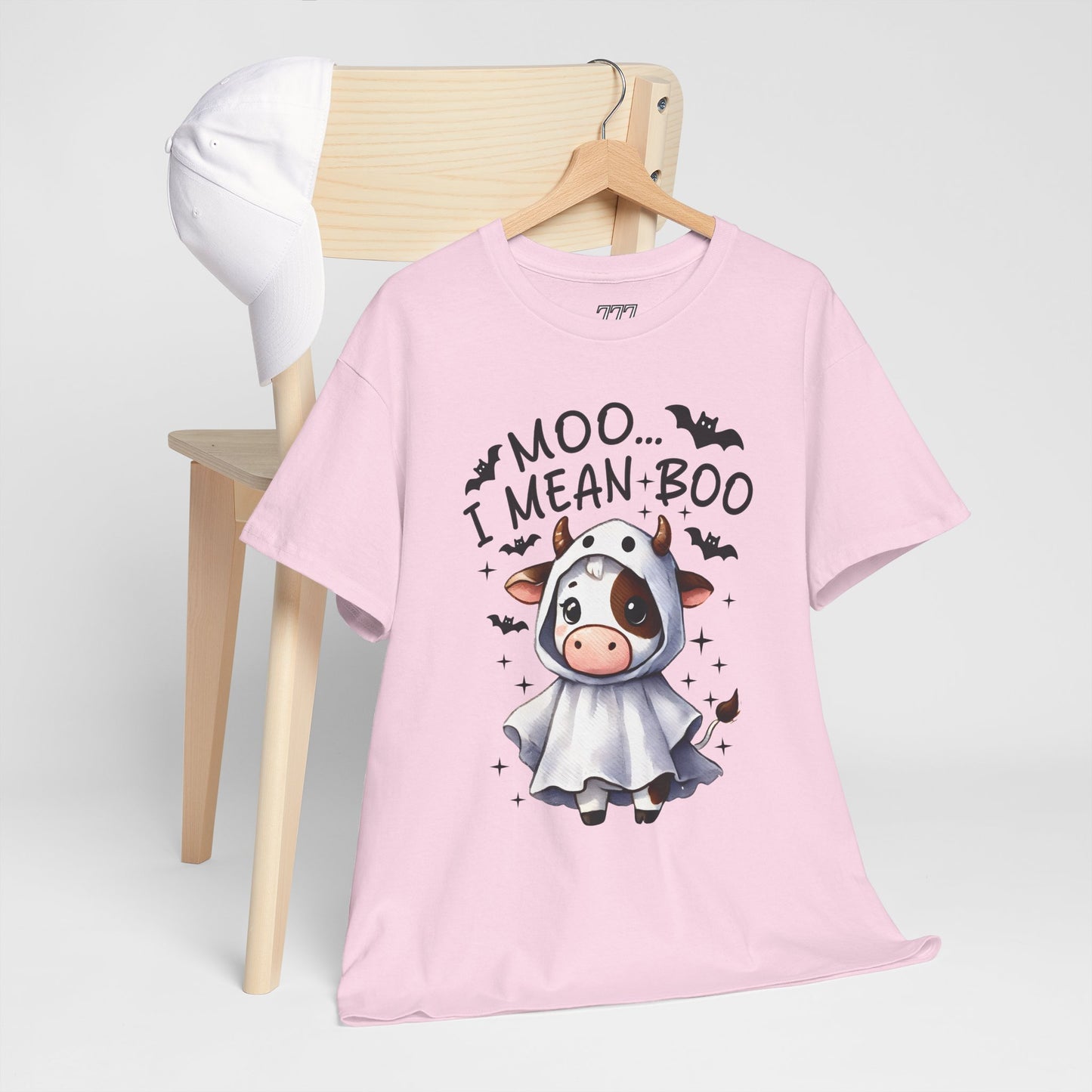 MOO...I Mean-BOO Unisex Heavy Cotton T-Shirt