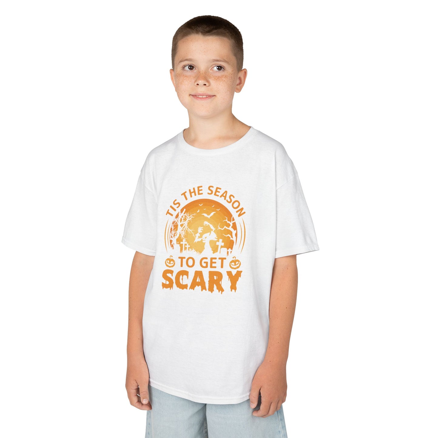 Tis The Season To Get Scary Kids Heavy Cotton T-Shirt