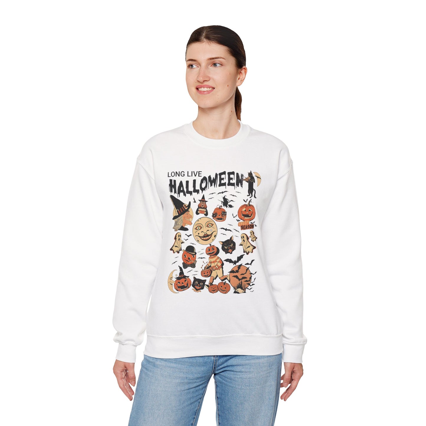 Long Live Halloween Unisex Heavy Blend Crewneck Sweatshirt