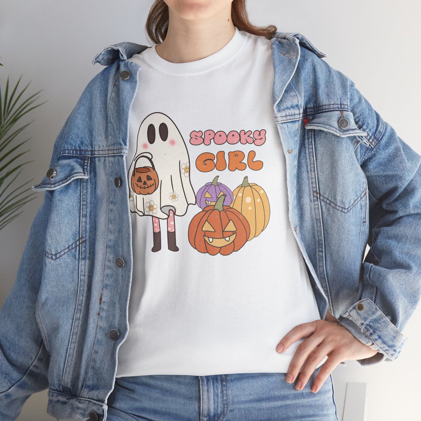 Spooky Girl Women's Heavy Cotton T-Shirt