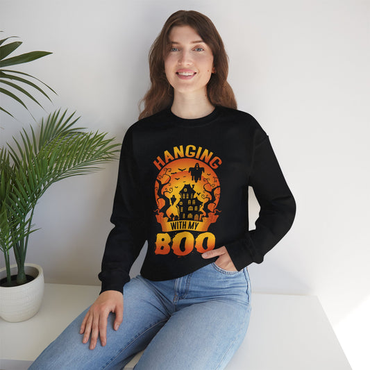 Hanging With My Boo Unisex Heavy Blend Crewneck Sweatshirt