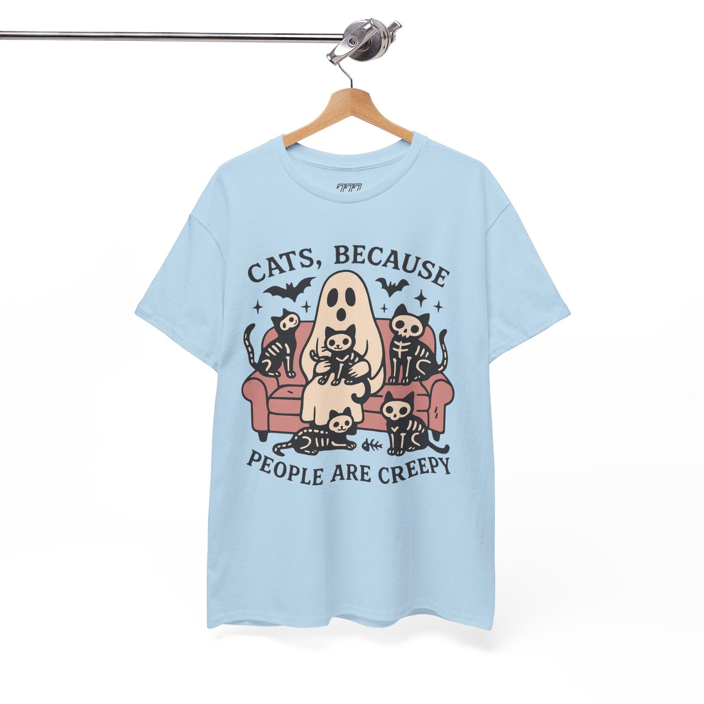 Cats Because People Are Creepy Unisex Heavy Cotton T-Shirt