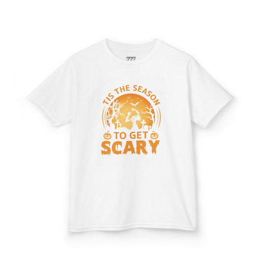 Tis The Season To Get Scary Kids Heavy Cotton T-Shirt