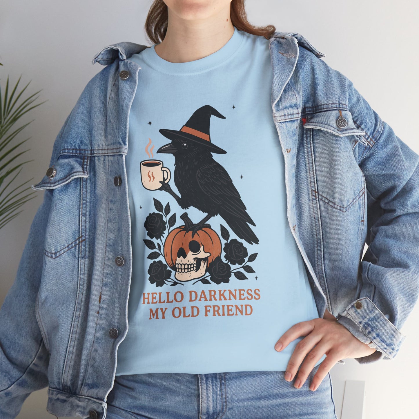 Hello Darkness My Old Friend Unisex Heavy Cotton T-Shirt