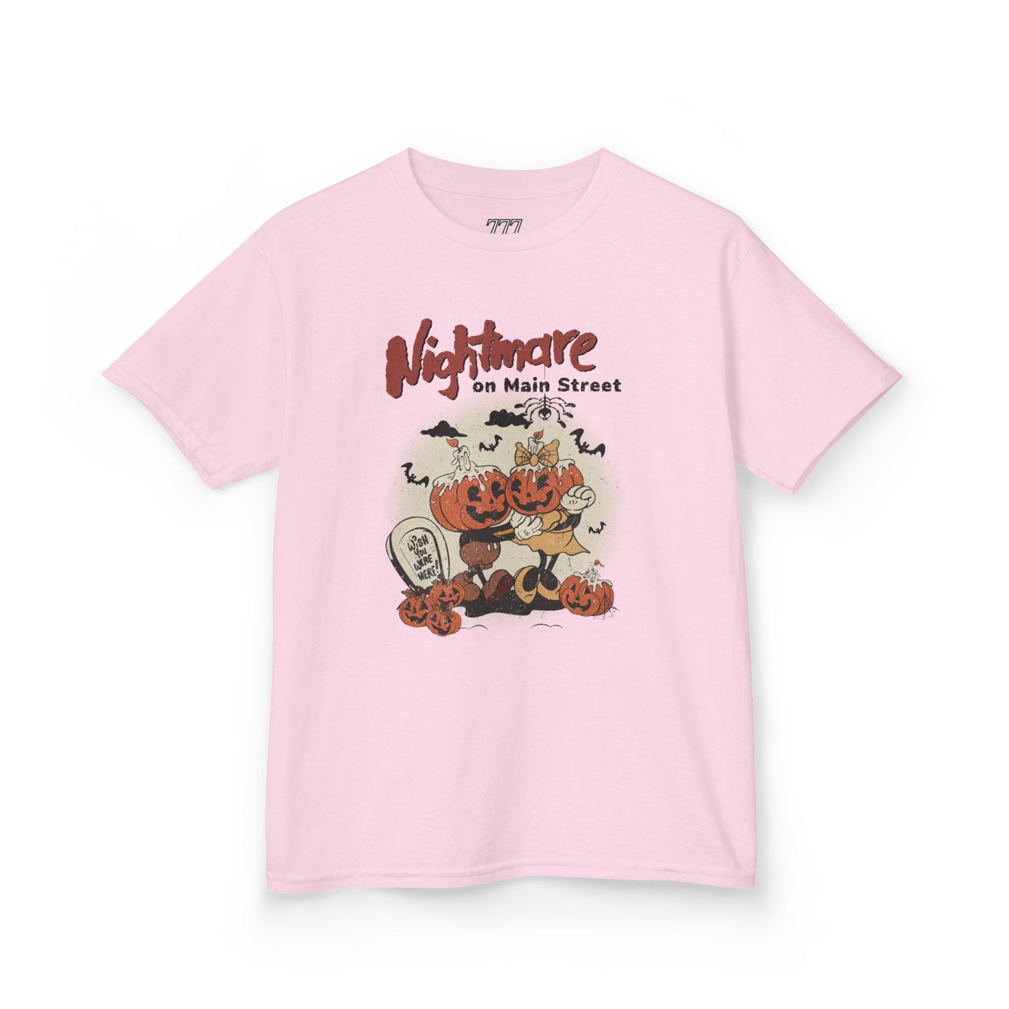 Nightmare On Main Street Kids Heavy Cotton T-Shirt