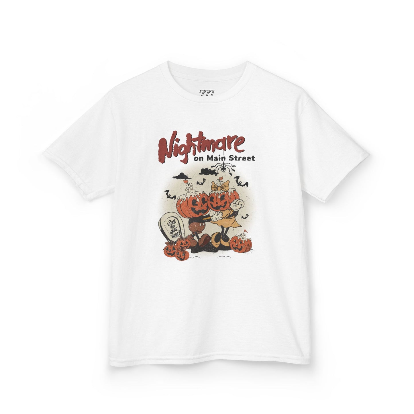 Nightmare On Main Street Kids Heavy Cotton T-Shirt
