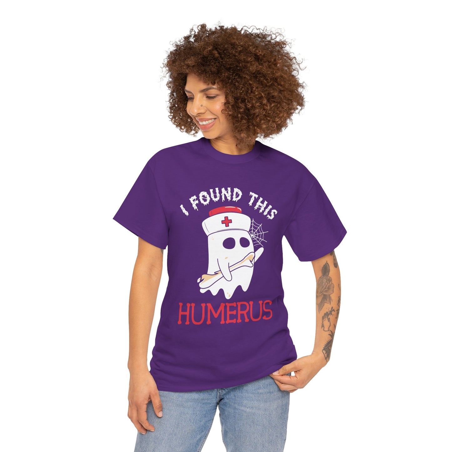 I Found This Humerus Unisex Heavy Cotton T-Shirt