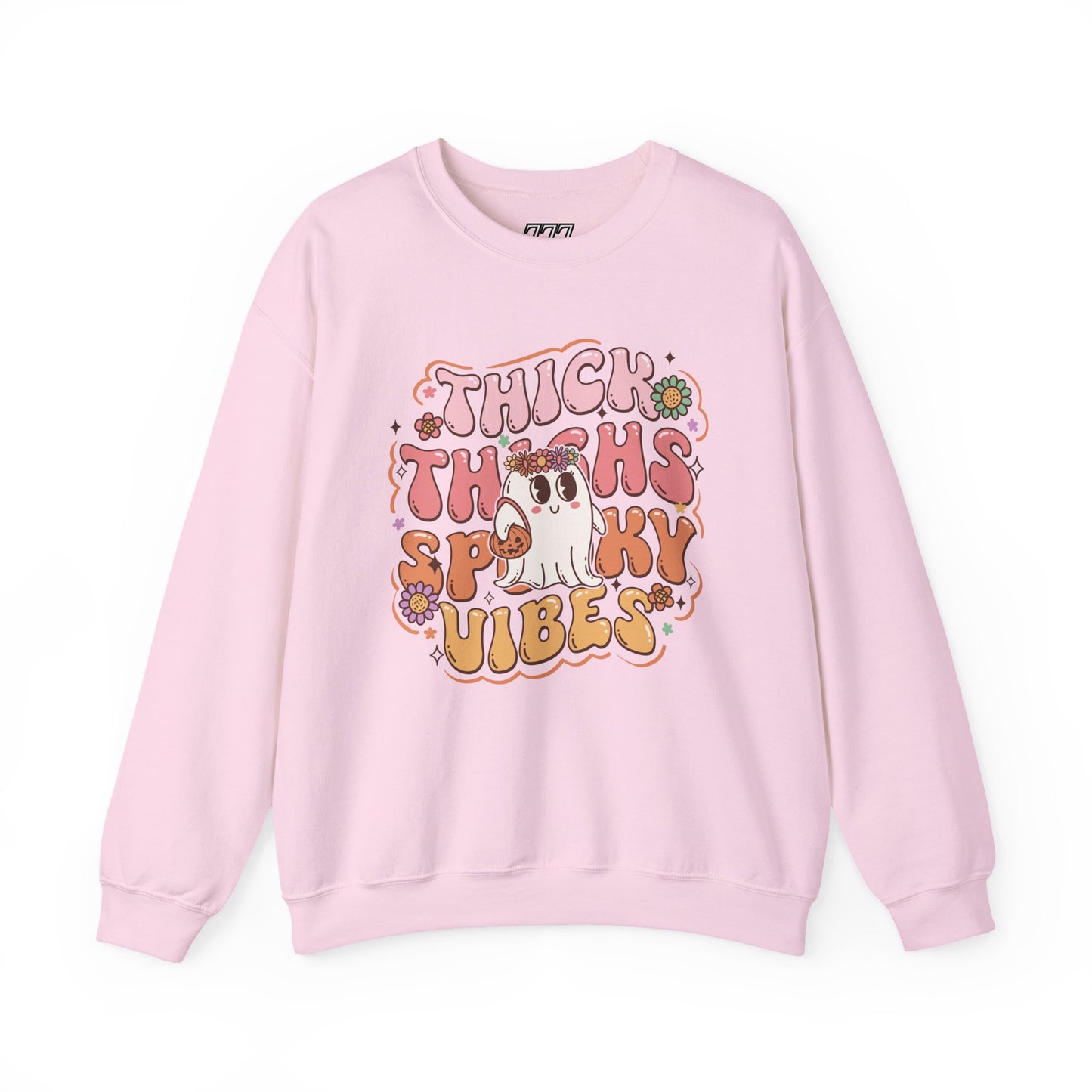 Thick Thighs Spooky Vibes II Women's Heavy Blend Crewneck Sweatshirt